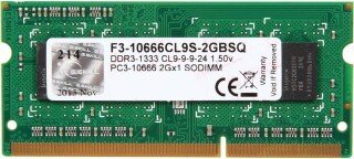 G.Skill Standard (F3-10666CL9S-2GBSQ) 2 GB 1333 MHz DDR3 Ram kullananlar yorumlar